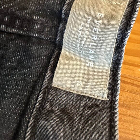 Everlane - The A-Line Denim Short - Washed Black - 28 - Picture 5 of 6